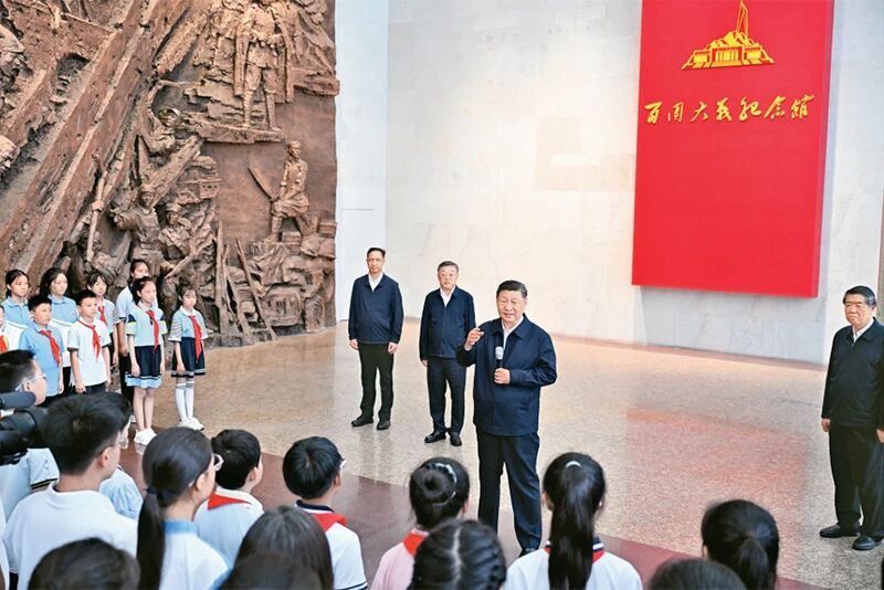 【转载】习近平：弘扬伟大抗战心灵，向着中华民族伟大回复的鲜丽彼岸奋勇前进