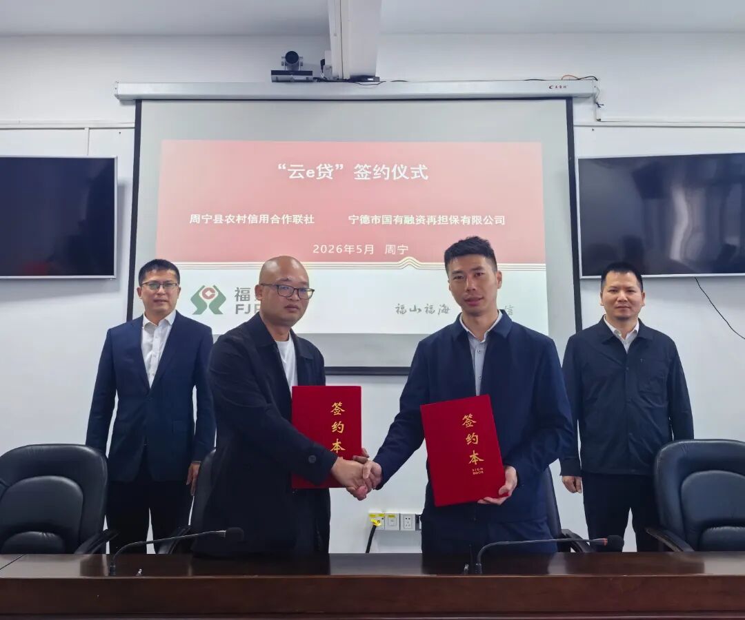 【开驹祓势 实绩检验】银担携手深耕普惠 赋能周宁高山产业——市k8凯发天生赢家集团下属企业市再担保公司与周宁农信正式签约“云e贷”